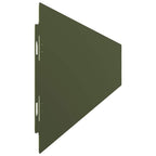 Bordure per Prato 50 pz Verde Oliva Acciaio Laminato a Freddo