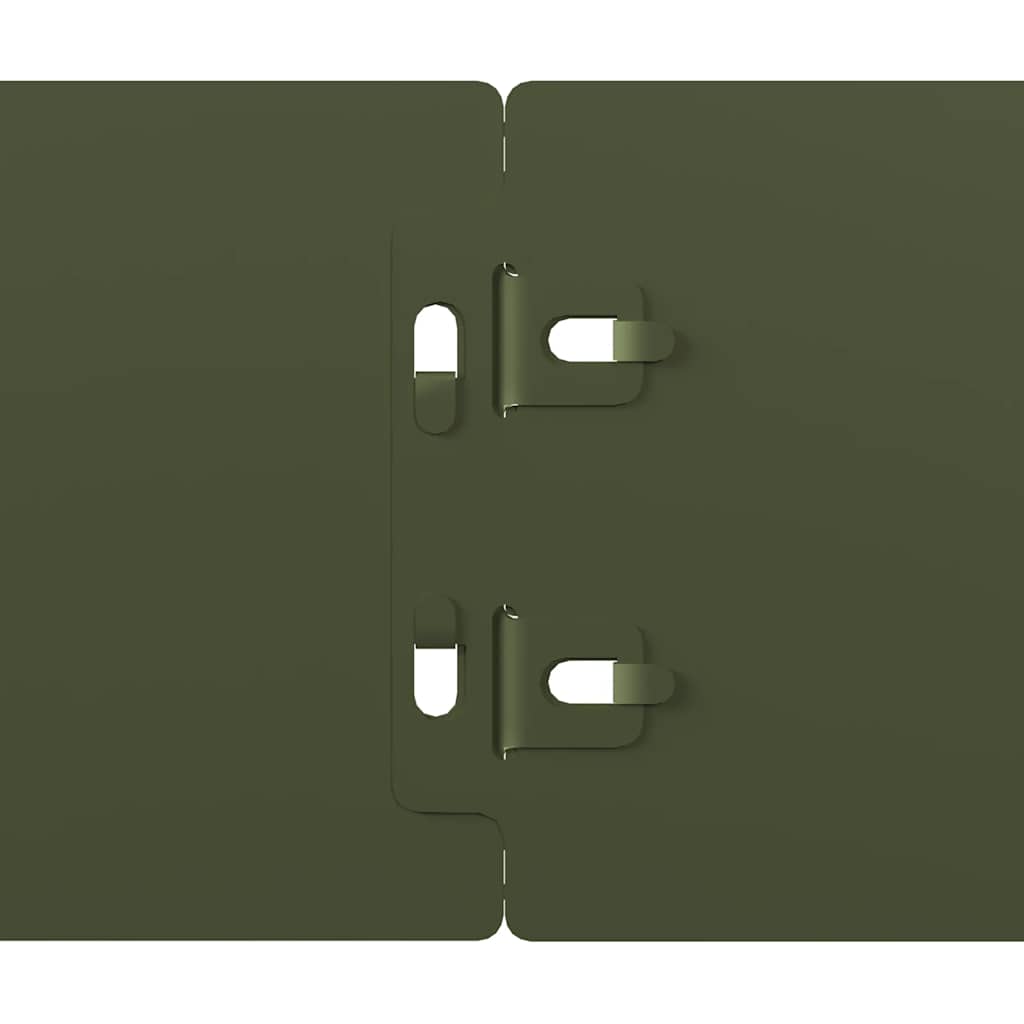 Bordure per Prato 50 pz Verde Oliva Acciaio Laminato a Freddo