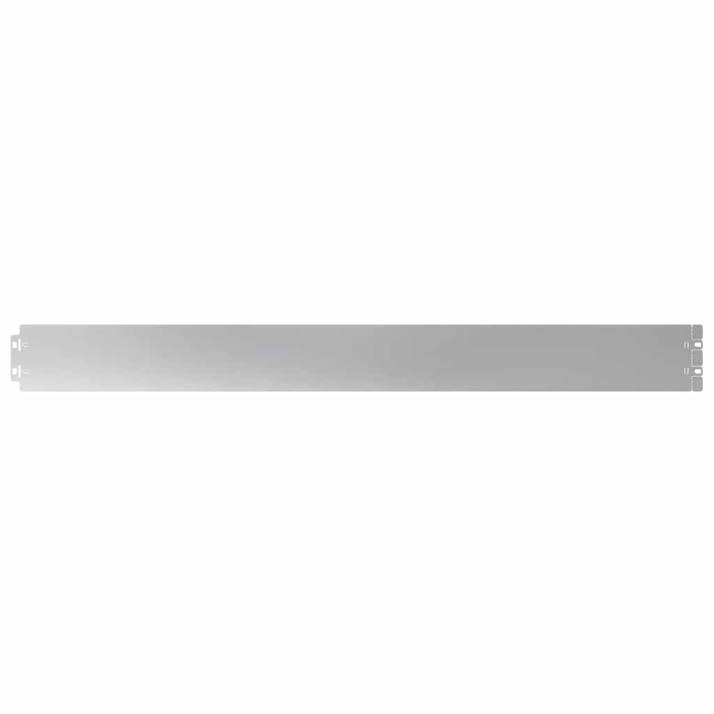 Bordure per Prato 50 pz 10x103 cm Acciaio Zincato