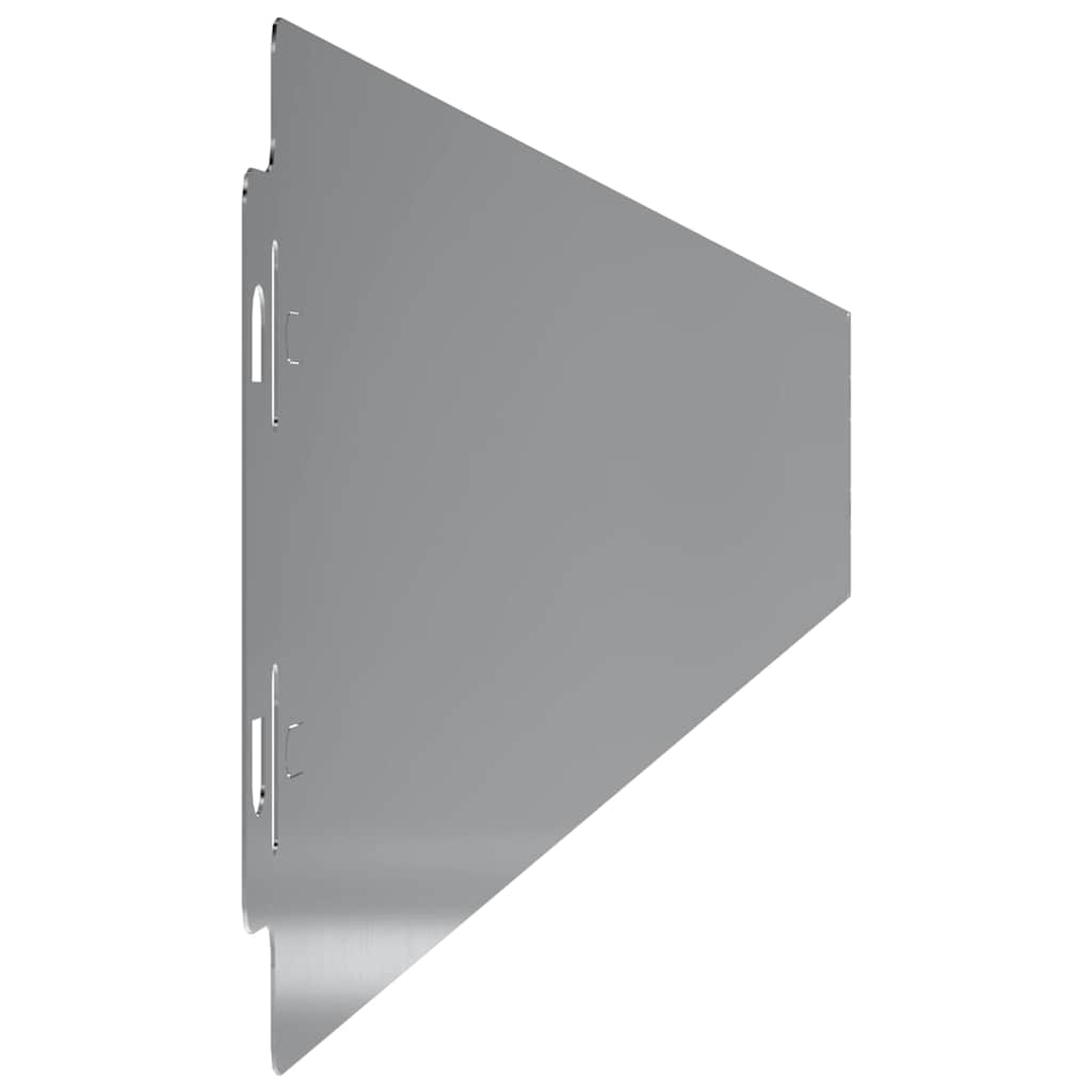 Bordure per Prato 50 pz 10x103 cm Acciaio Zincato