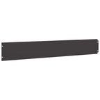 Bordure per Prato 10 pz Nere 15x103cm Acciaio Laminato a Freddo