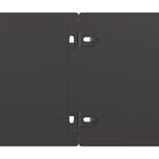 Bordure per Prato 10 pz Nere 15x103cm Acciaio Laminato a Freddo