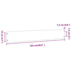 Bordure per Prato 10 pz Nere 15x103cm Acciaio Laminato a Freddo