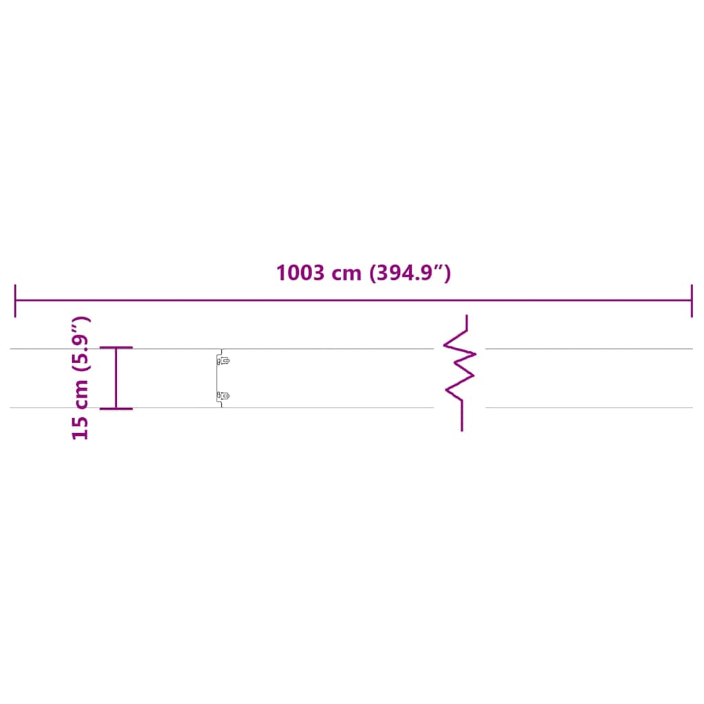 Bordure per Prato 10 pz Nere 15x103cm Acciaio Laminato a Freddo