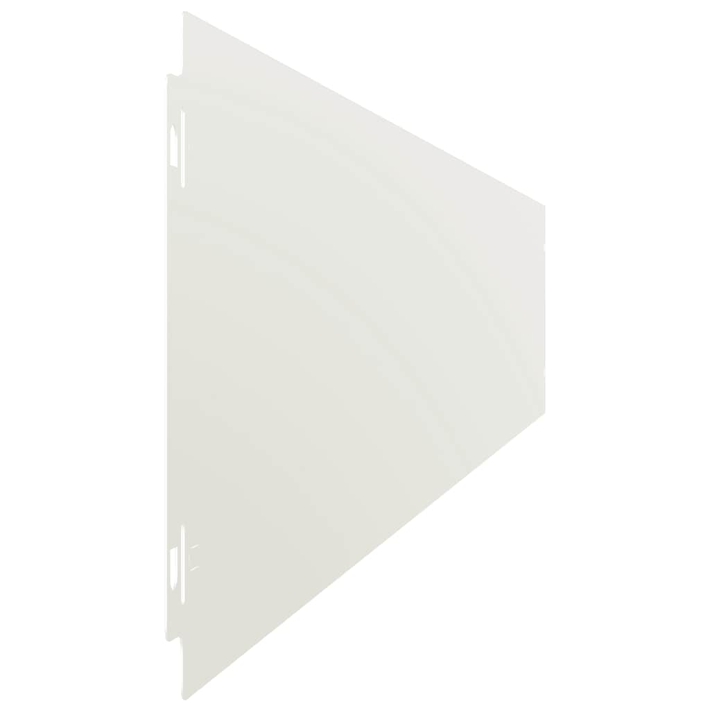 Bordure per Prato 10 pz Bianche in Acciaio Laminato a Freddo