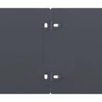 Bordure per Prato 10 pz Antracite Acciaio Laminato a Freddo