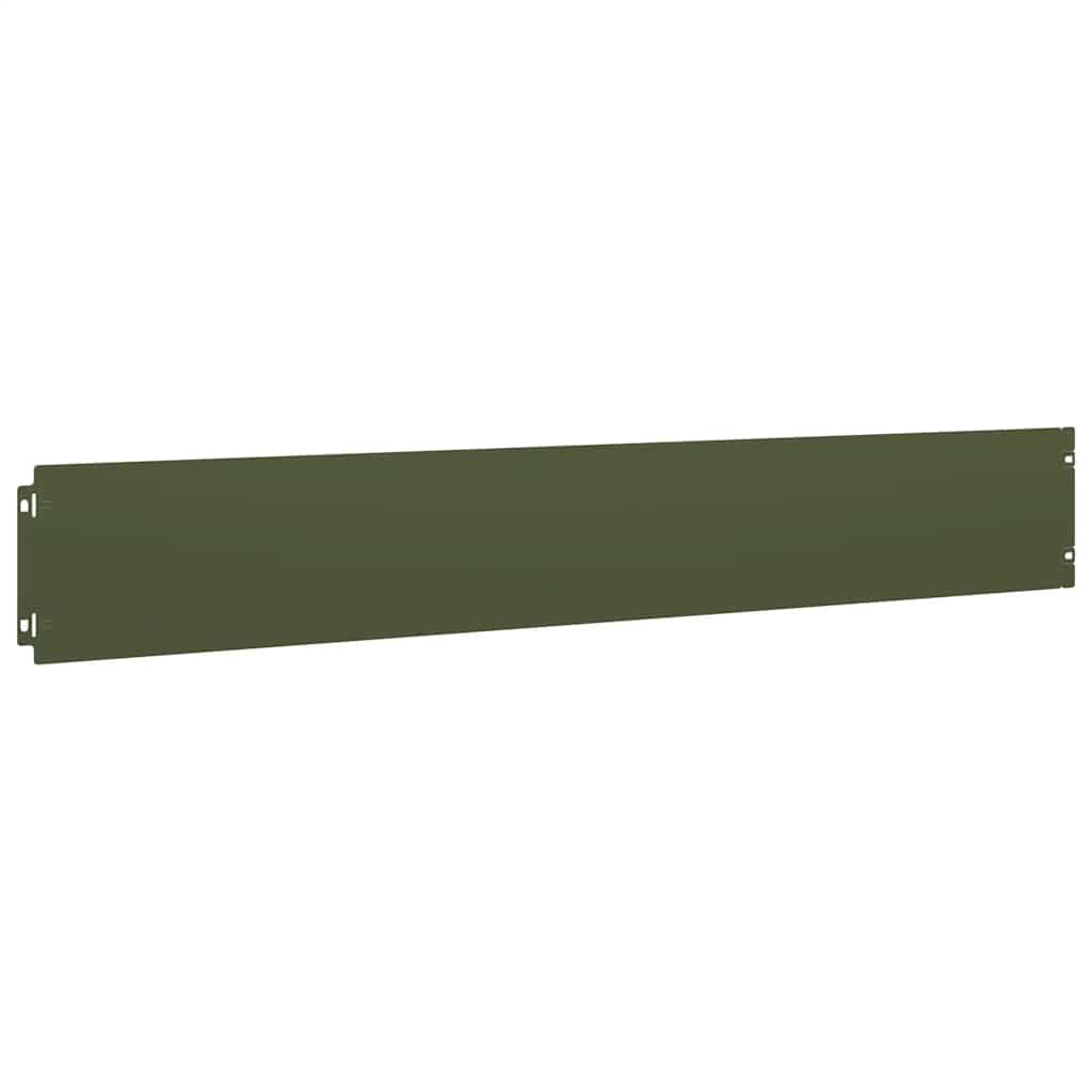 Bordure per Prato 10 pz Verde Oliva Acciaio Laminato a Freddo