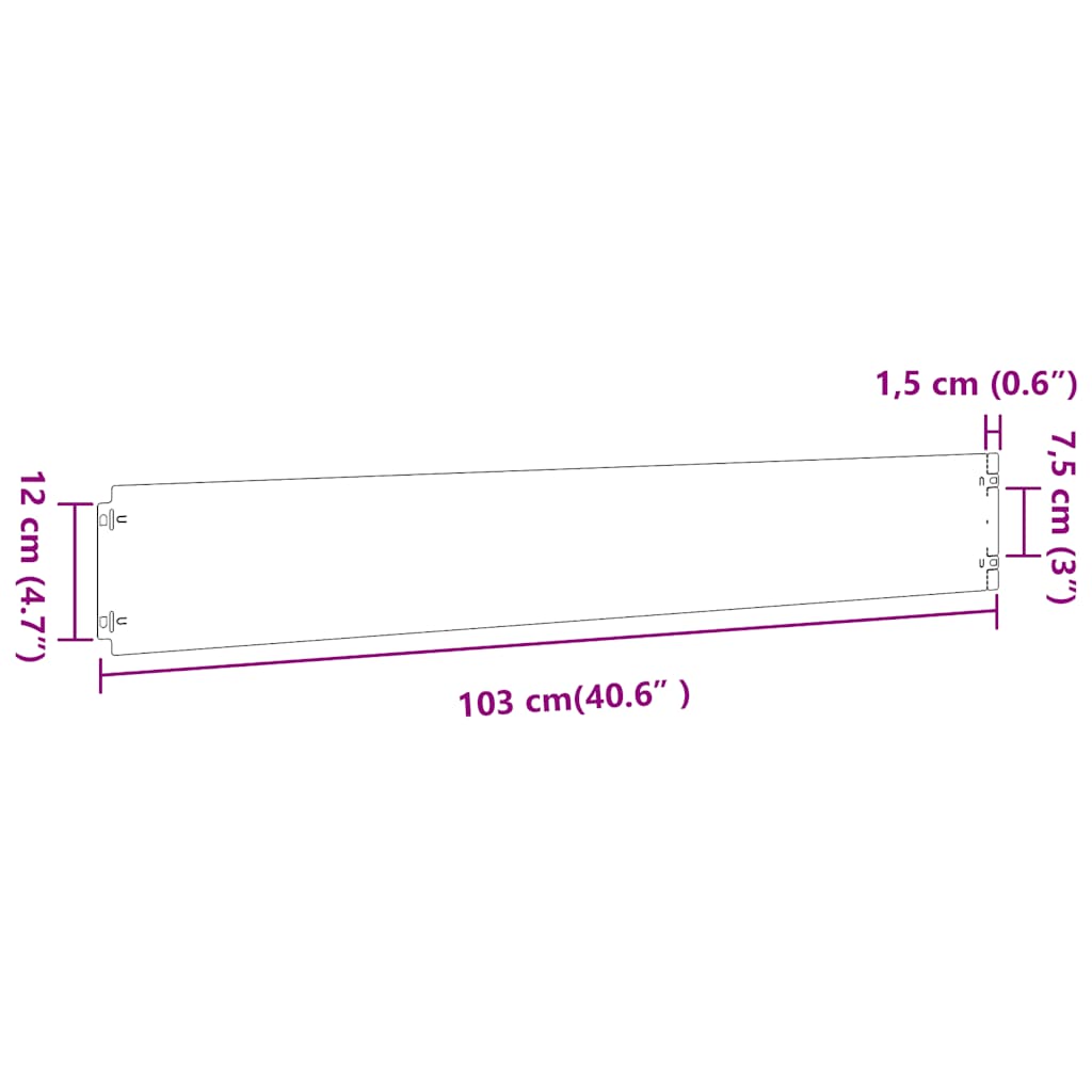 Bordure per Prato 10 pz Verde Oliva Acciaio Laminato a Freddo