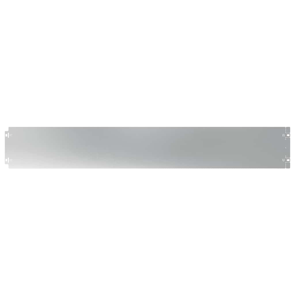 Bordure per Prato 10 pz 15x103 cm Acciaio Zincato