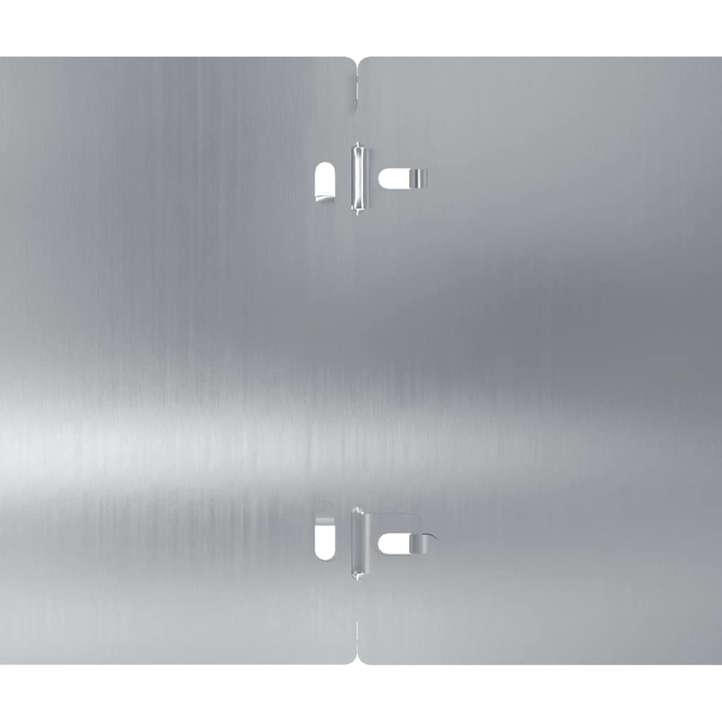 Bordure per Prato 10 pz 15x103 cm Acciaio Zincato