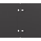 Bordure per Prato 50 pz Nere Acciaio Laminato a Freddo