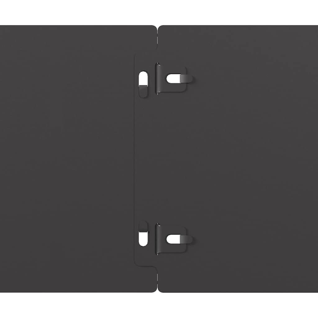 Bordure per Prato 50 pz Nere Acciaio Laminato a Freddo
