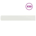 Bordure per Prato 50 pz Bianche Acciaio Laminato a Freddo
