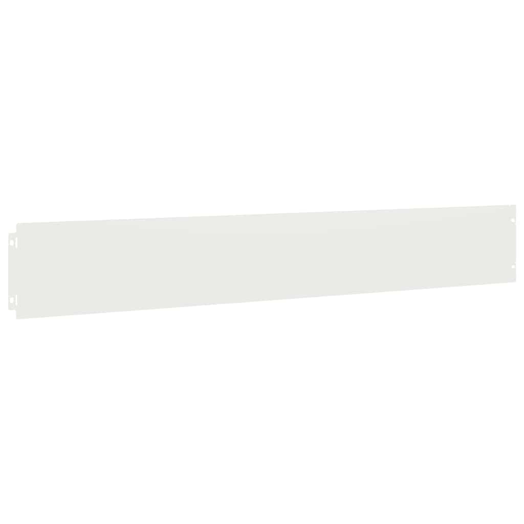 Bordure per Prato 50 pz Bianche Acciaio Laminato a Freddo