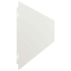 Bordure per Prato 50 pz Bianche Acciaio Laminato a Freddo
