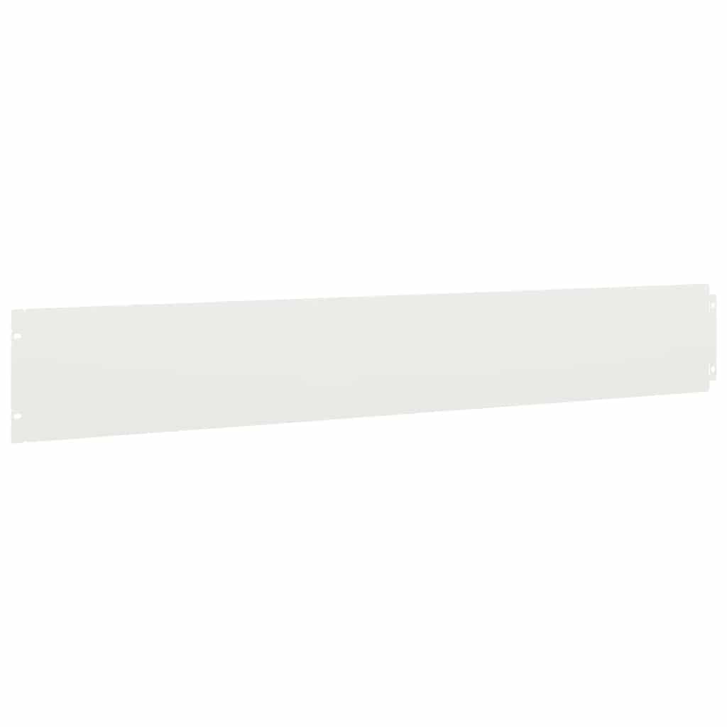 Bordure per Prato 50 pz Bianche Acciaio Laminato a Freddo