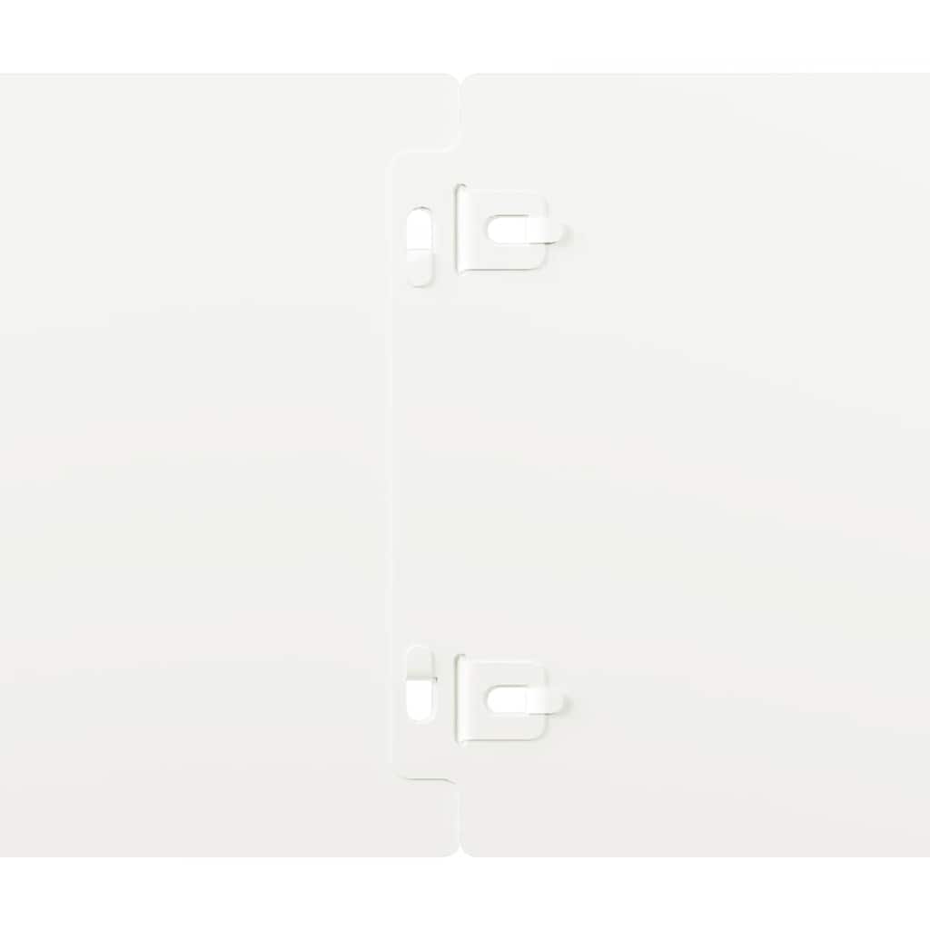 Bordure per Prato 50 pz Bianche Acciaio Laminato a Freddo