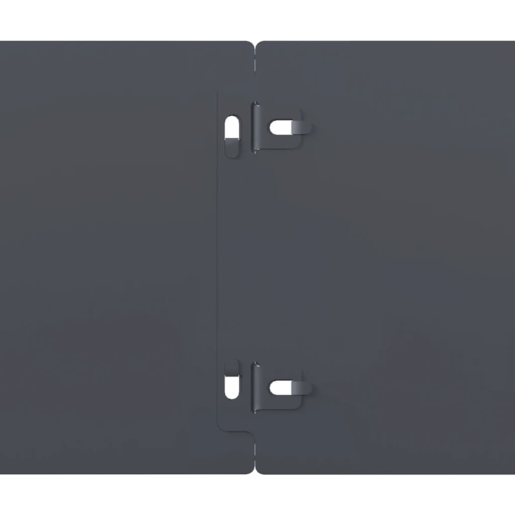 Bordure per Prato 50 pz Antracite Acciaio Laminato a Freddo