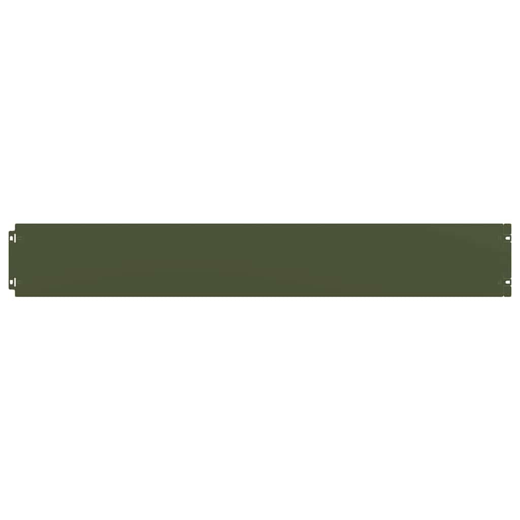Bordure per Prato 50 pz Verde Oliva Acciaio Laminato a Freddo