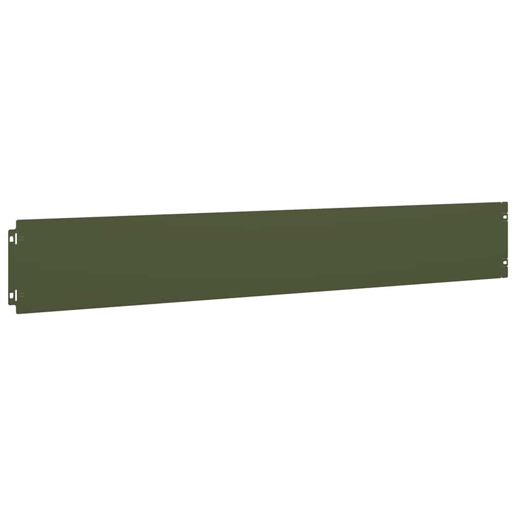 Bordure per Prato 50 pz Verde Oliva Acciaio Laminato a Freddo