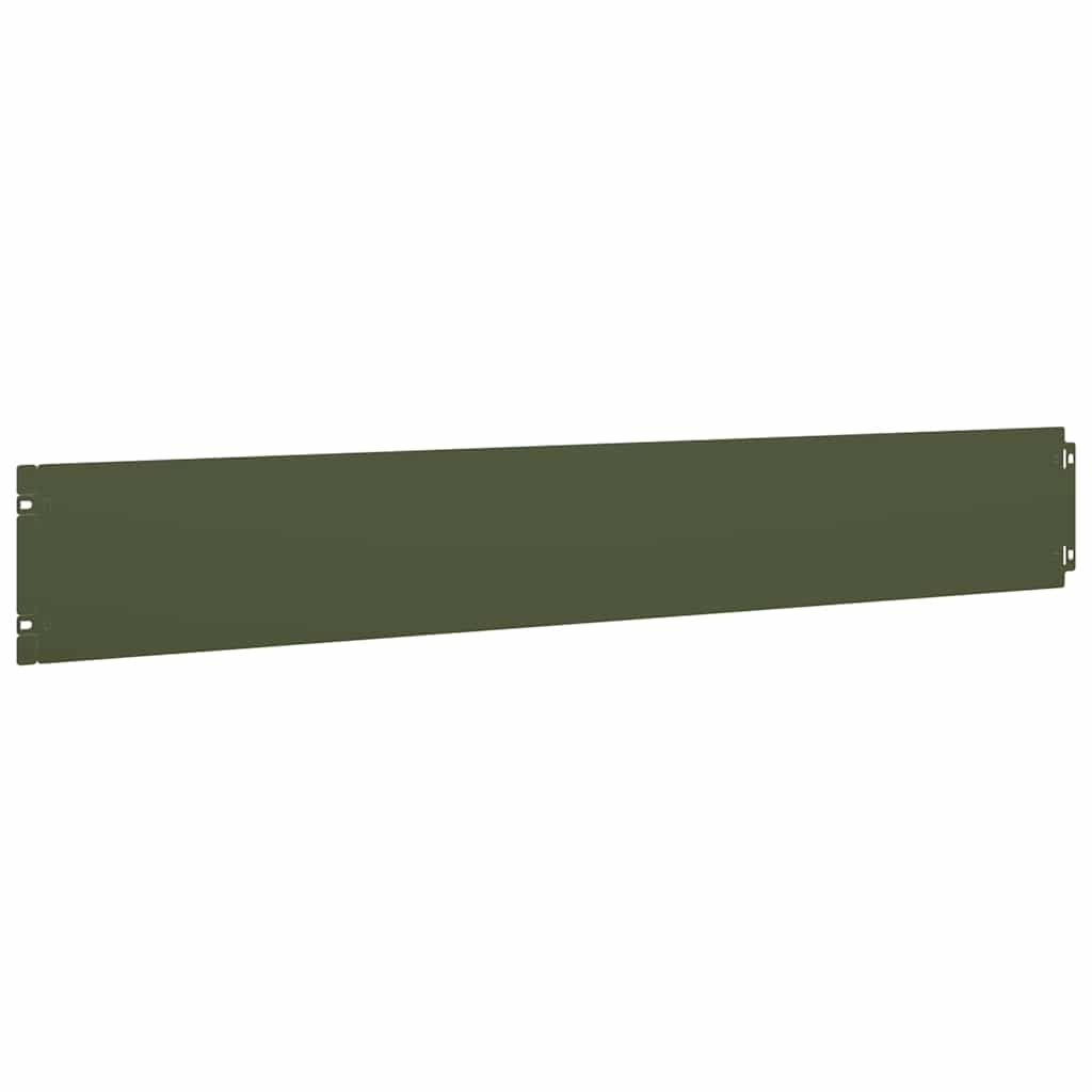 Bordure per Prato 50 pz Verde Oliva Acciaio Laminato a Freddo