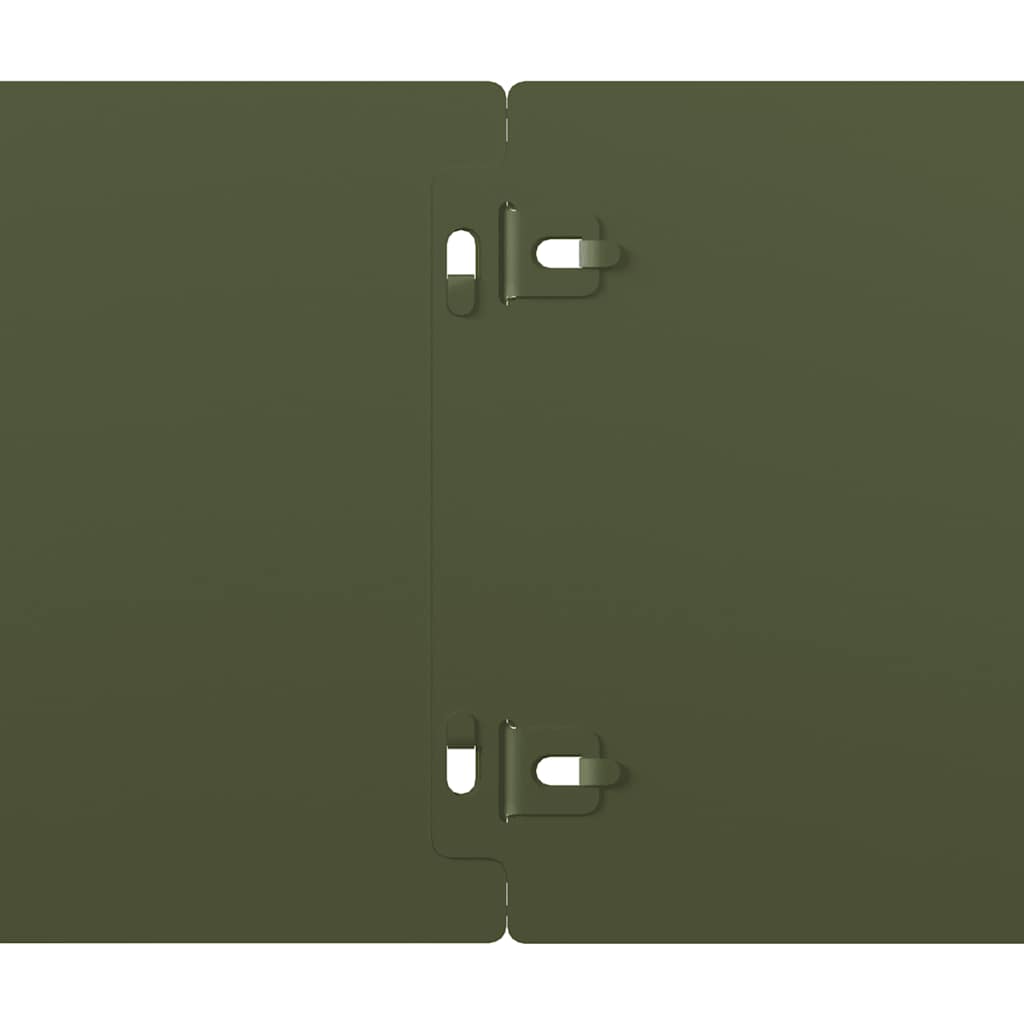 Bordure per Prato 50 pz Verde Oliva Acciaio Laminato a Freddo