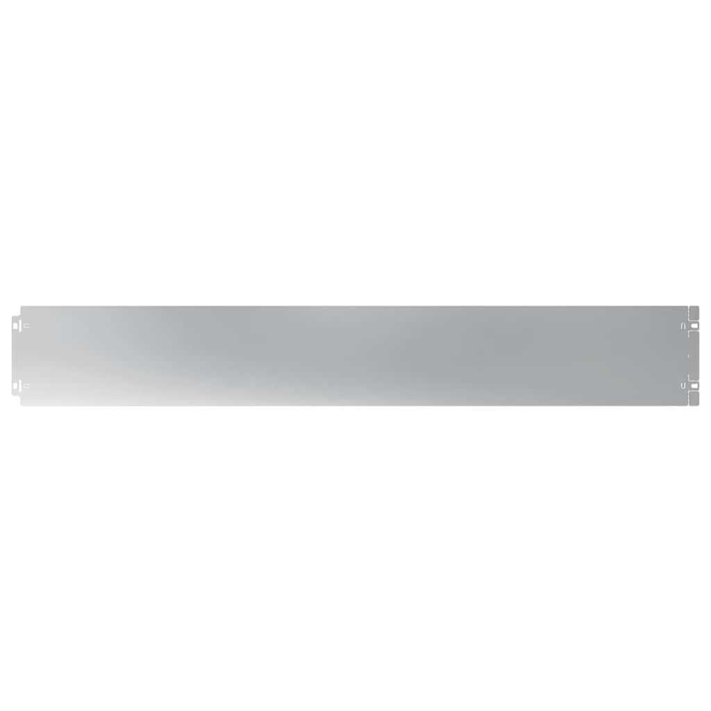 Bordure per Prato 50 pz 15x103 cm Acciaio Zincato