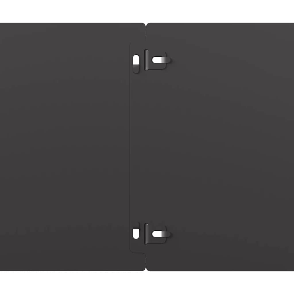 Bordure per Prato 10 pz Acciaio Laminato a Freddo Nero
