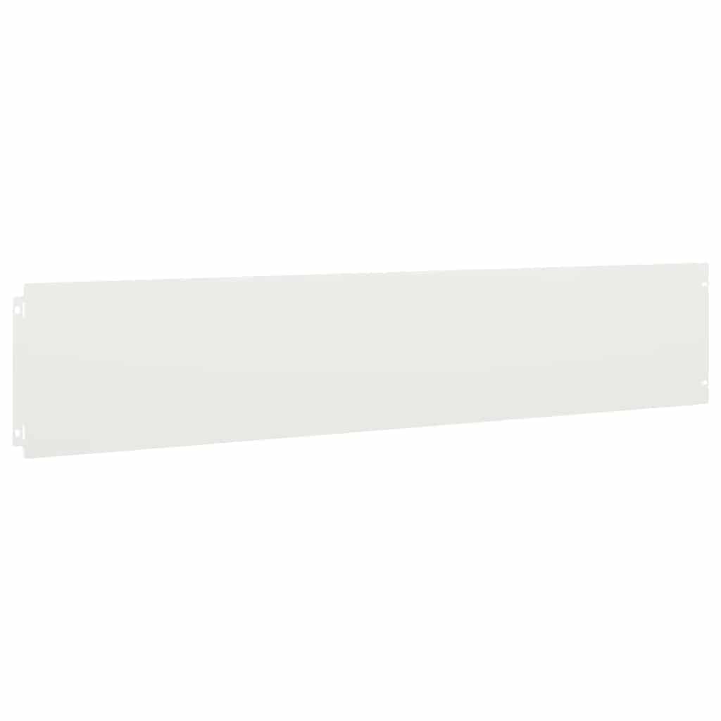 Bordure per Prato 10 pz Bianche Acciaio Laminato a Freddo