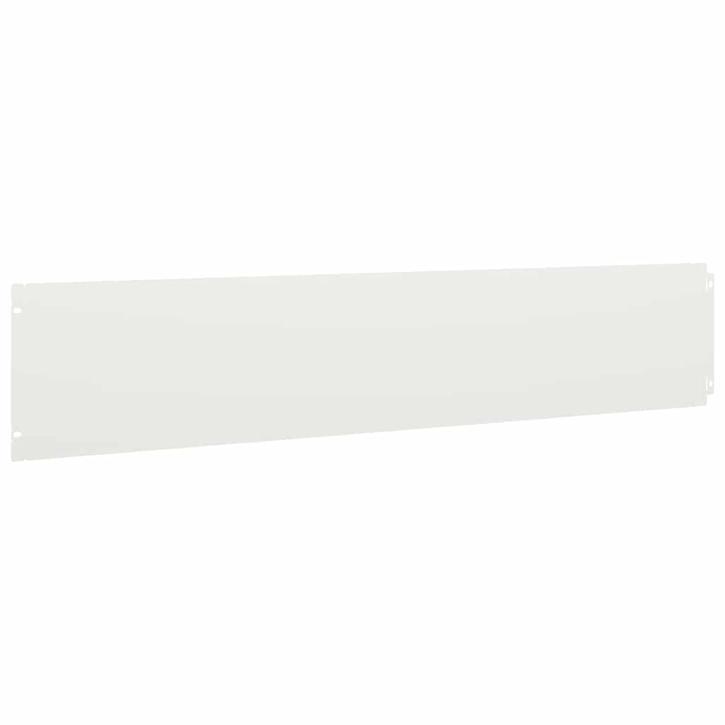 Bordure per Prato 10 pz Bianche Acciaio Laminato a Freddo