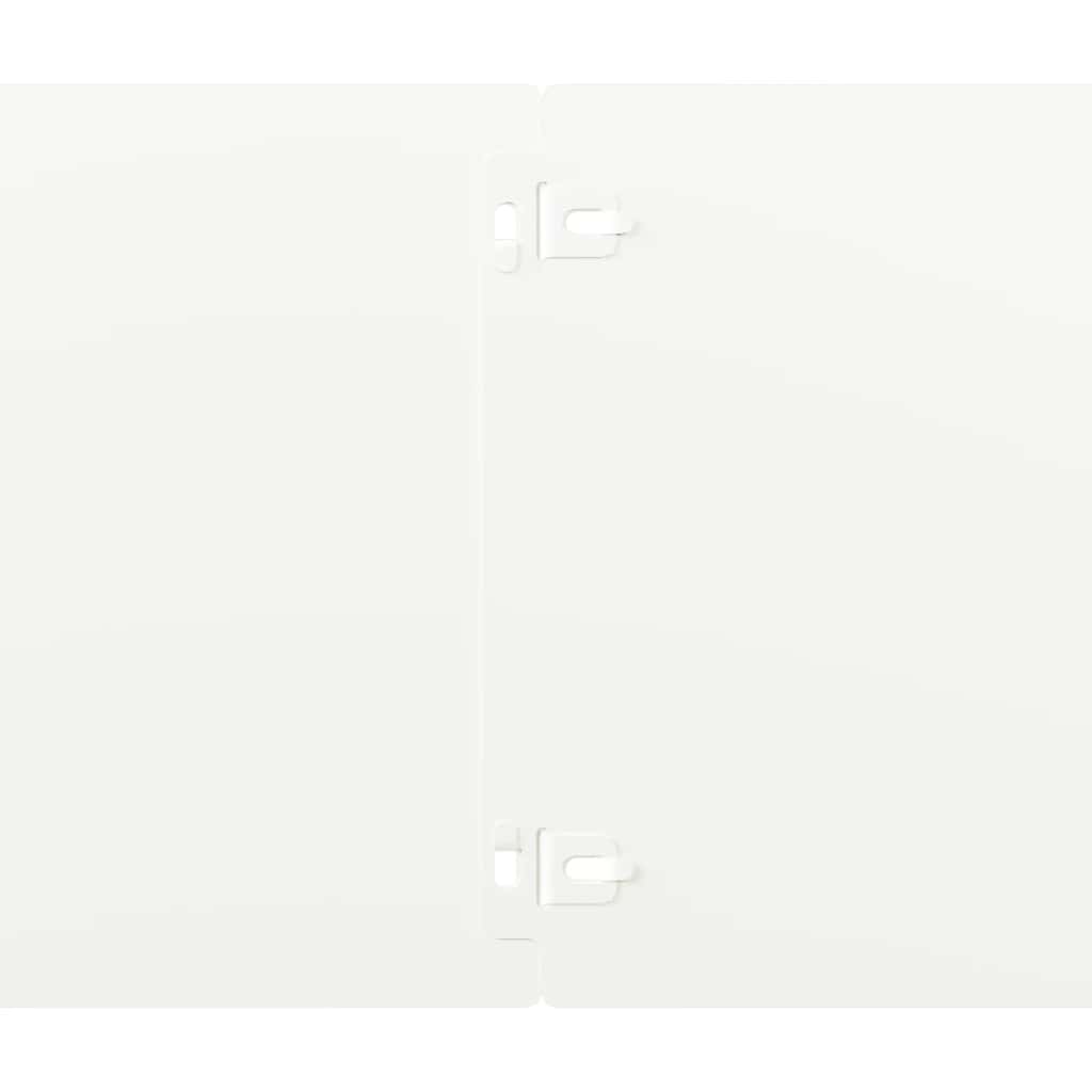 Bordure per Prato 10 pz Bianche Acciaio Laminato a Freddo