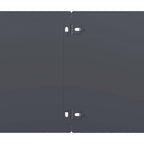 Bordure per Prato 10 pz Antracite Acciaio Laminato a Freddo