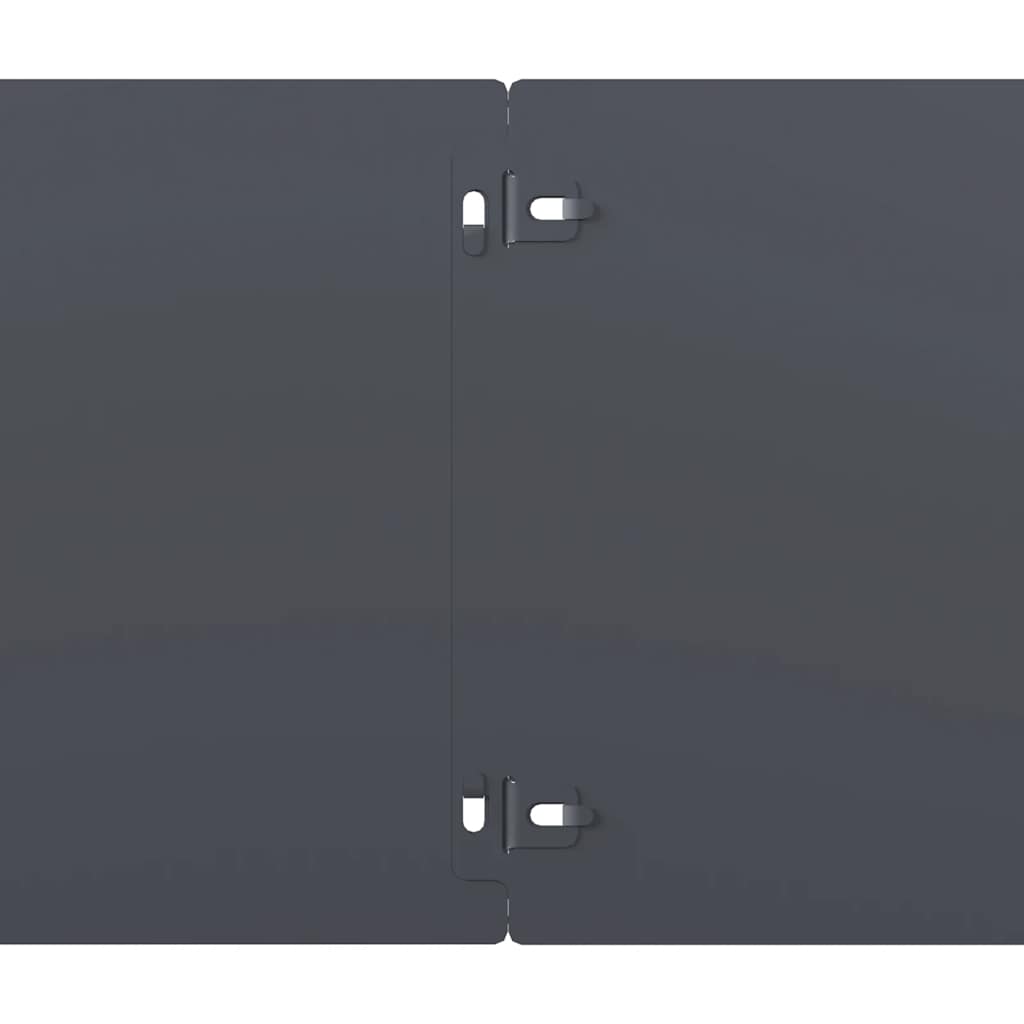 Bordure per Prato 10 pz Antracite Acciaio Laminato a Freddo