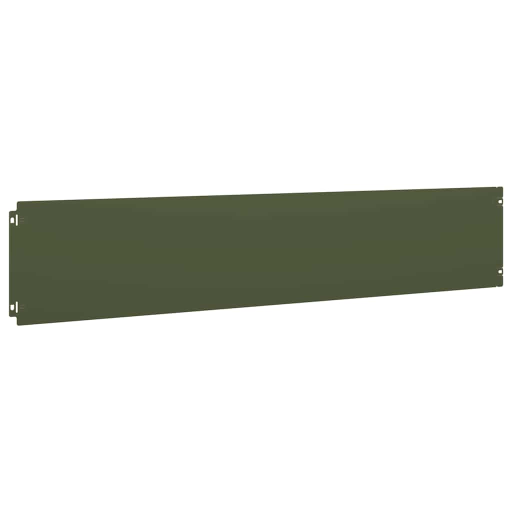 Bordure per Prato 10 pz Verde Oliva Acciaio Laminato a Freddo