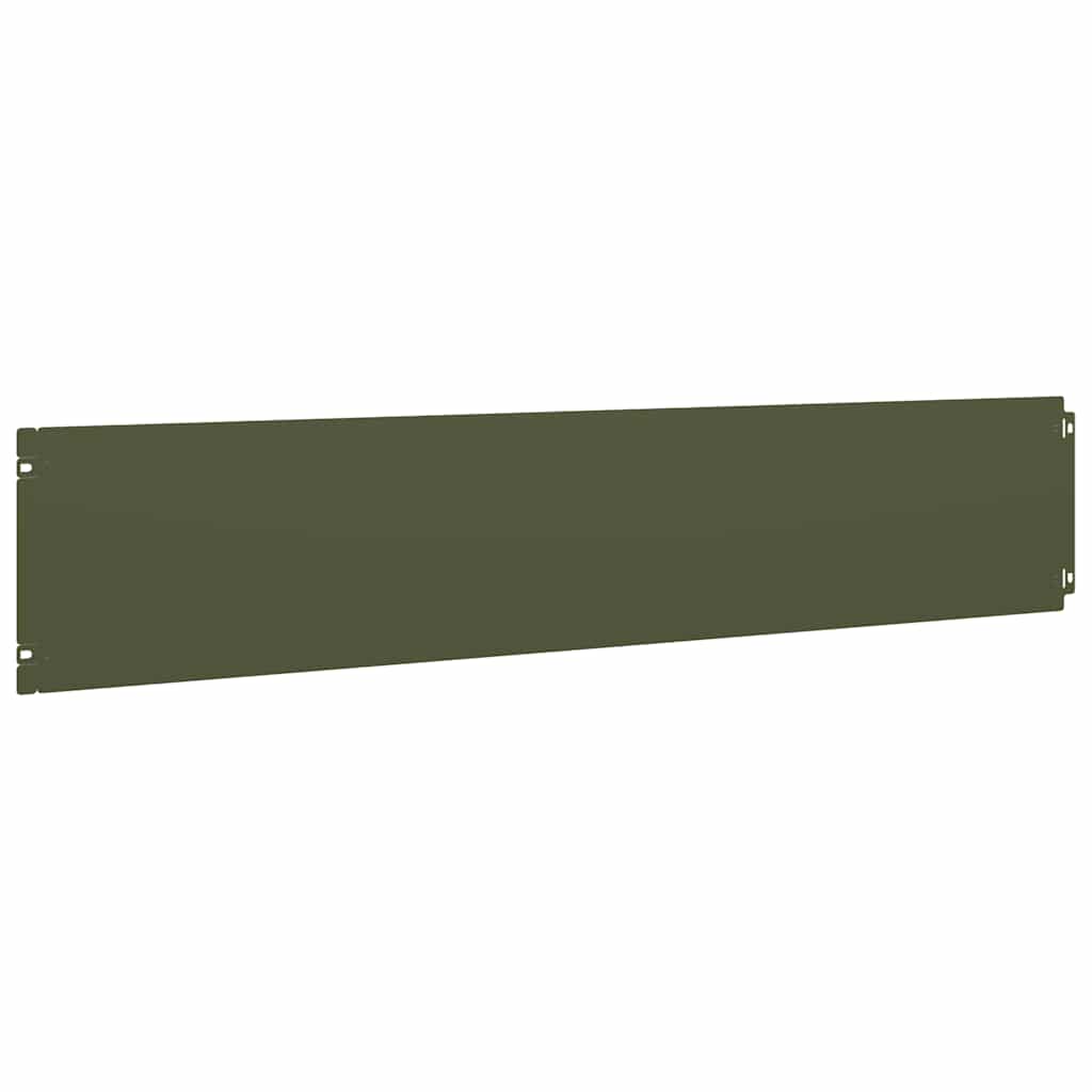 Bordure per Prato 10 pz Verde Oliva Acciaio Laminato a Freddo