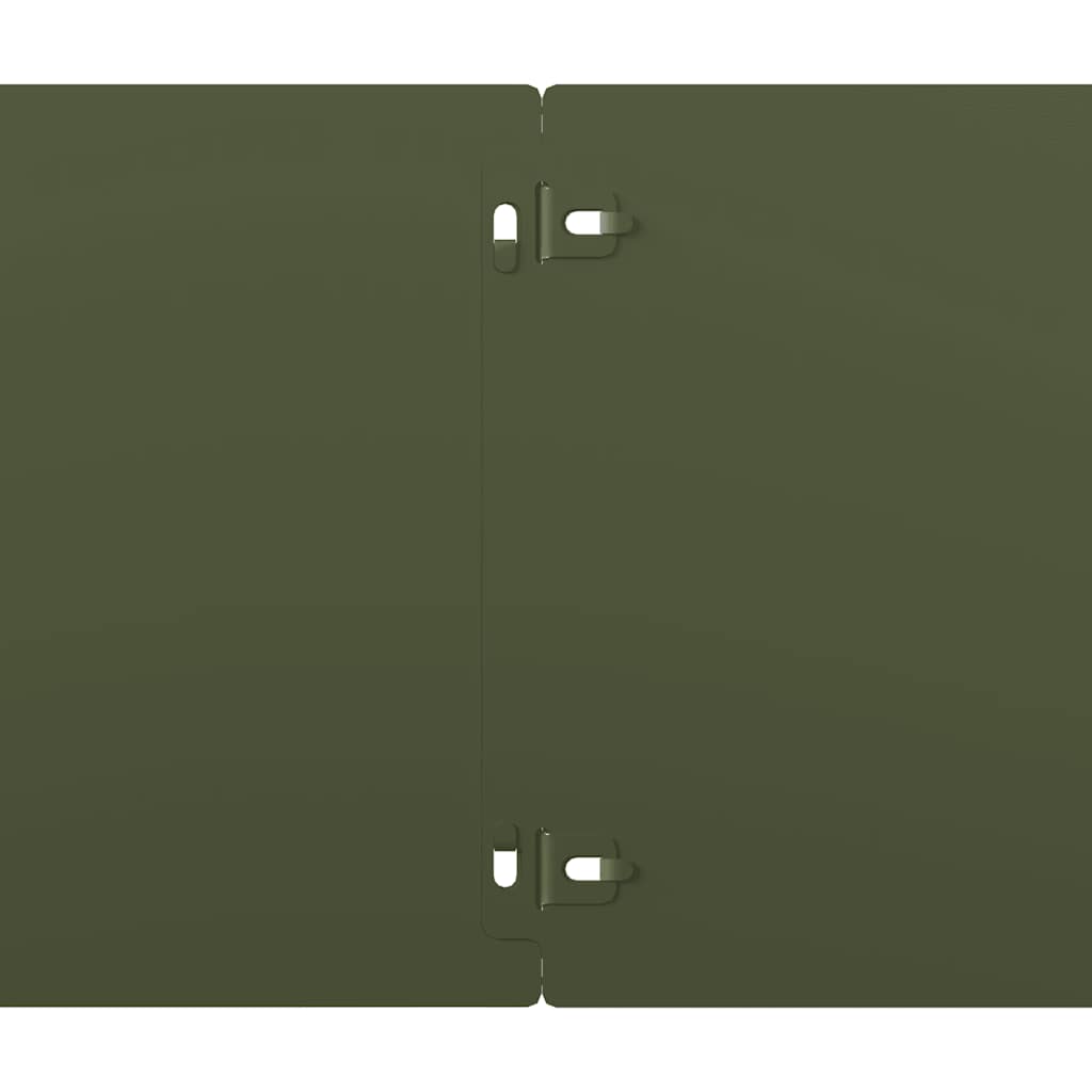 Bordure per Prato 10 pz Verde Oliva Acciaio Laminato a Freddo