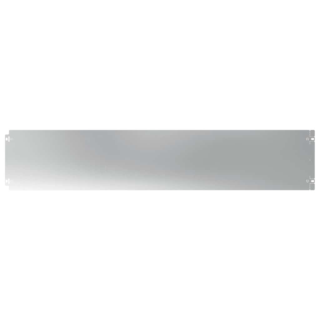 Bordure per Prato 10 pz 20x103 cm Acciaio Zincato