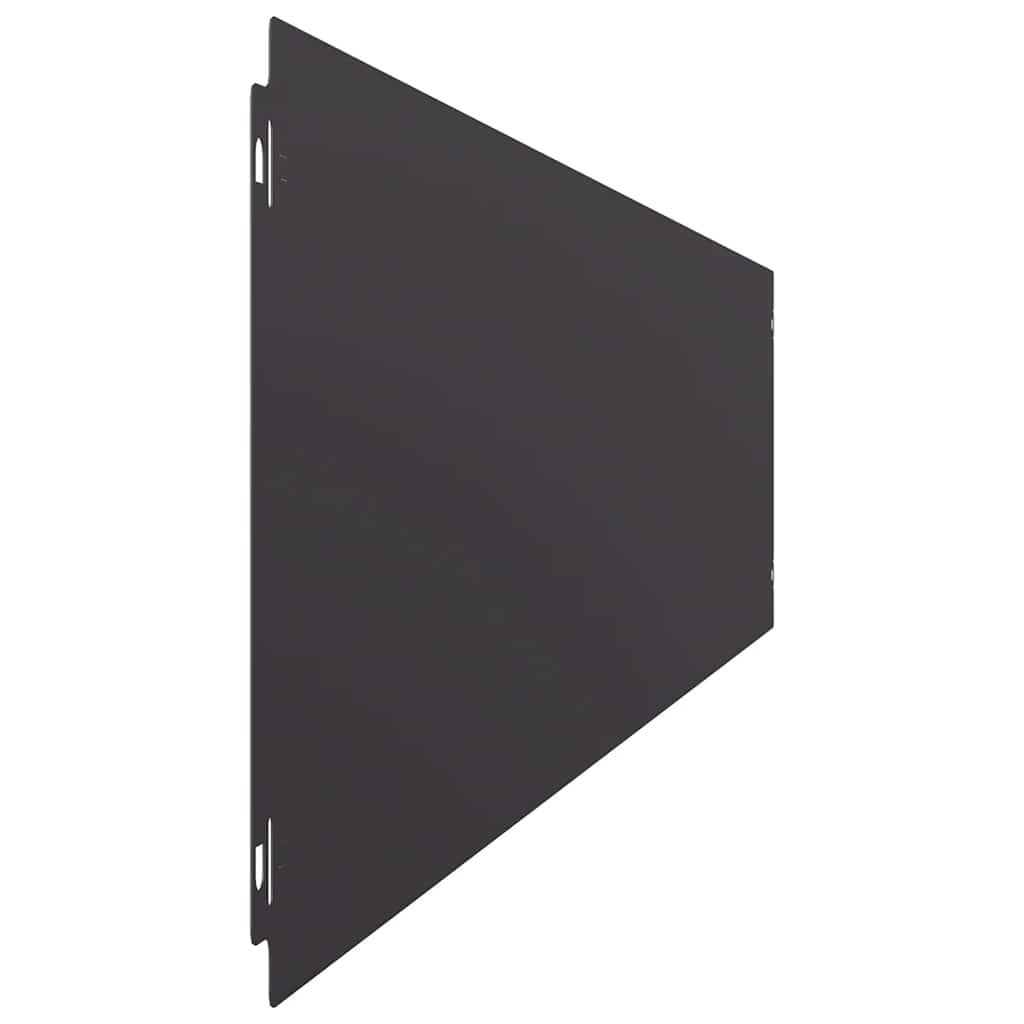 Bordure per Prato 30 pz Nere Acciaio Laminato a Freddo