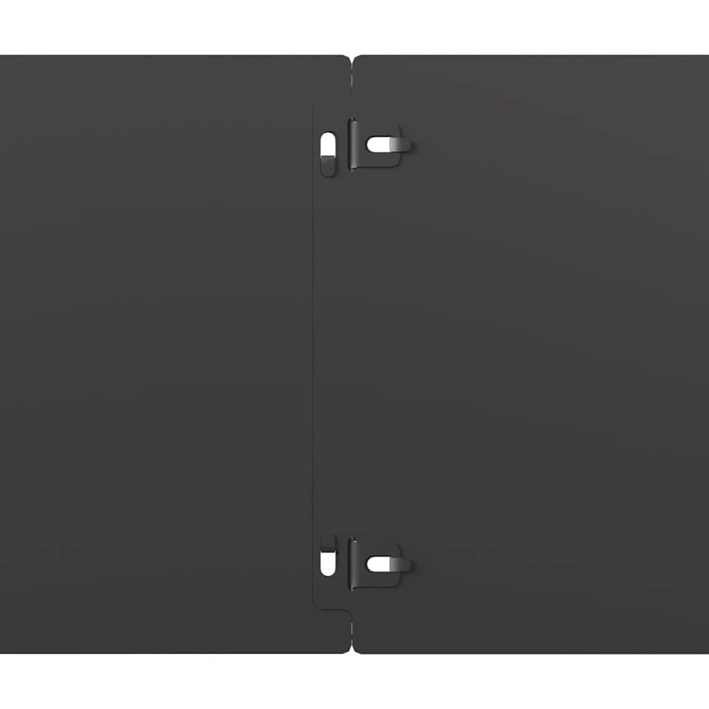 Bordure per Prato 30 pz Nere Acciaio Laminato a Freddo