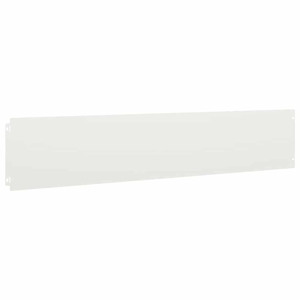 Bordure per Prato 30 pz Bianche Acciaio Laminato a Freddo 20x103 cm