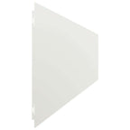 Bordure per Prato 30 pz Bianche Acciaio Laminato a Freddo 20x103 cm