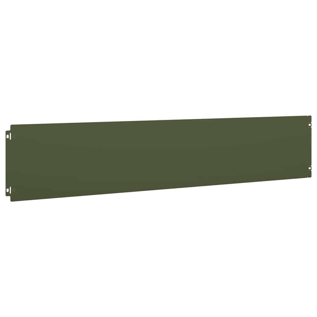Bordure per Prato 30 pz Verde Oliva Acciaio Laminato a Freddo