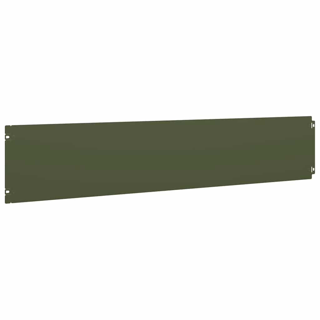 Bordure per Prato 30 pz Verde Oliva Acciaio Laminato a Freddo
