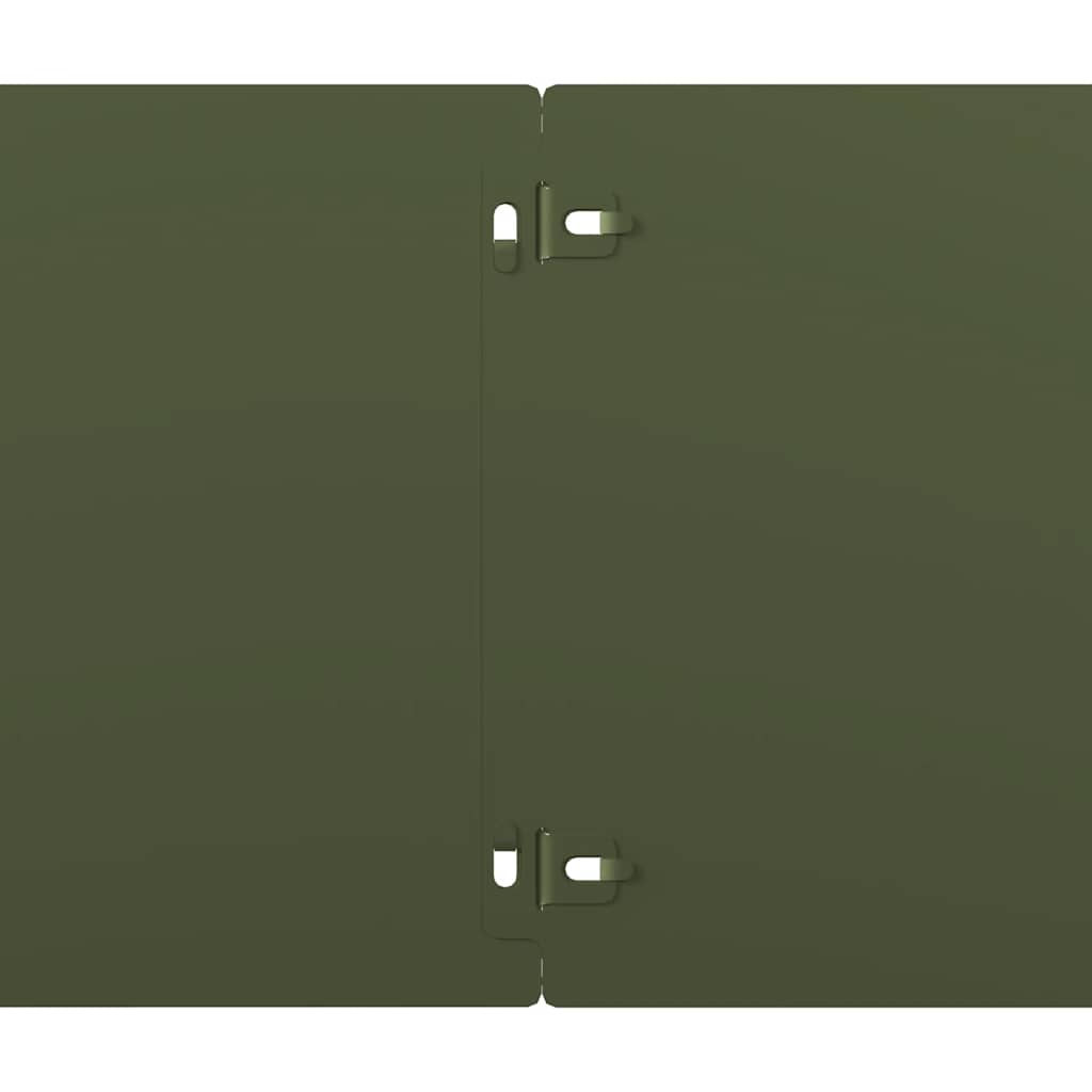 Bordure per Prato 30 pz Verde Oliva Acciaio Laminato a Freddo