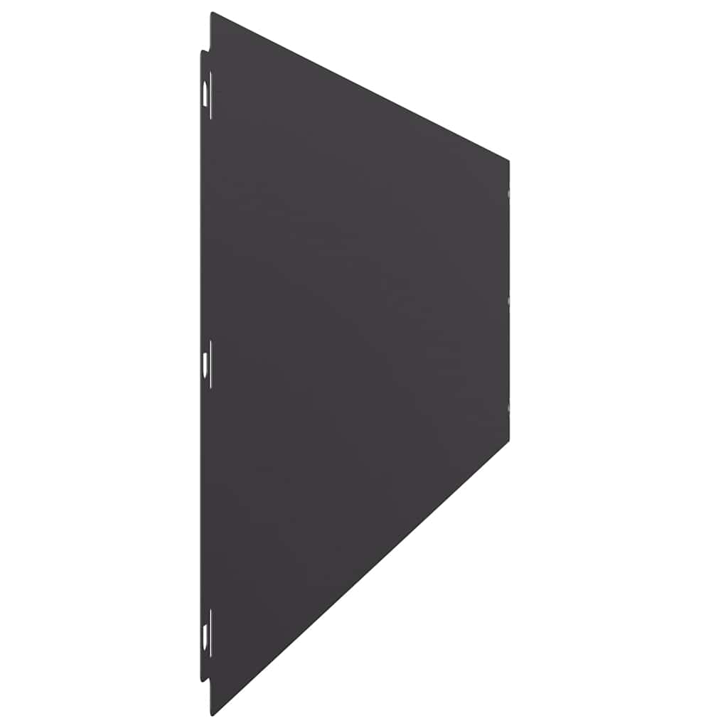 Bordure per Prato 10 pz Nere in Acciaio Laminato a Freddo