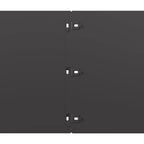 Bordure per Prato 10 pz Nere in Acciaio Laminato a Freddo