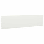 Bordure per Prato 10 pz Bianche Acciaio Laminato a Freddo 25x103 cm