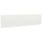 Bordure per Prato 10 pz Bianche Acciaio Laminato a Freddo 25x103 cm