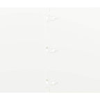 Bordure per Prato 10 pz Bianche Acciaio Laminato a Freddo 25x103 cm