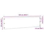 Bordure per Prato 10 pz Bianche Acciaio Laminato a Freddo 25x103 cm